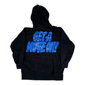 Uniqlo x Verdy Hoodie Sweatshirt Size Large “Get A Move On” Black